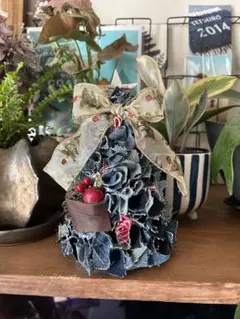 デニムリメイク　ツリー　インテリア