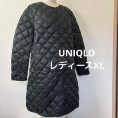 UNIQLO レディースXL キルティングダウンコート カーキ