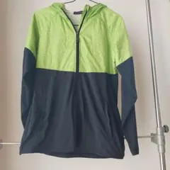 Bodymaker フード付きウィンドブレーカー M 緑/黒