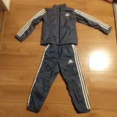 adidas ウィンドブレーカー ダークブルー上下セットアップ