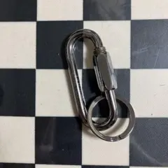 ヴィンテージ　フランス製カラビナ　ガンメタメッキ　新品未使用！