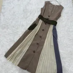 REDYAZELレディアゼル フロントプリーツワンピース