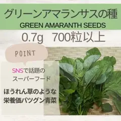 グリーンアマランサス（Green Amaranth Seeds ）0.7gのサムネイル