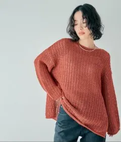 LEPSIM 透かし編みニット