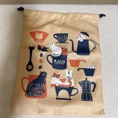 KALDI 巾着袋 猫