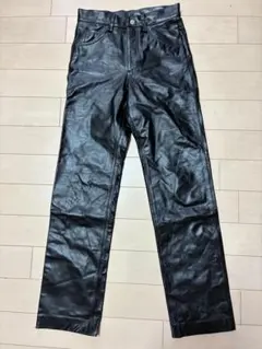 メ*ス様 MEN'BIGI(メンズビギ) 牛革レザーパンツ　サイズ:Sのサムネイル