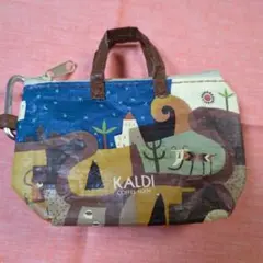 カルディ KALDI 伝説柄 カラビナ付き ミニバッグ 1個 新品