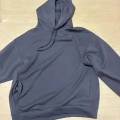 グレー フード付き パーカー