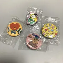 【新品未開封】BT21 缶バッジ ラバーキーホルダー 4点セット CHIMMY