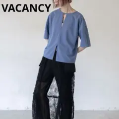 《VACANCYヴァカンシー》2Way スキンアウトカットソー ブルーFのサムネイル