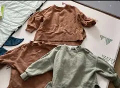 プティマイン　裏起毛トレーナー　110と100 3点　お値下げしましました