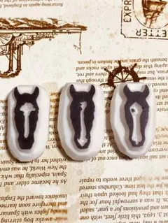 ハンドメイド 消しゴムはんこ 午年 3点まとめ