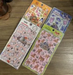 【正規品】　新作　ディズニー　プチドロップステッカー　４枚セット