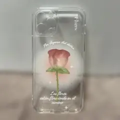 一部剥がれありiPhone 12 Pro 韓国 かわいい 花柄 クリアケース