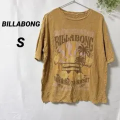 BILLABONG 【S】ビラボン プリントTシャツ 後ろ穴あり 古着