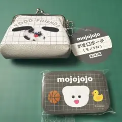 mojojojo がま口ポーチ＆ミニ缶 2点セット　モノクロ