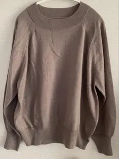 新品 定価8,960円 ブラウン オーバーサイズ ニットセーター M