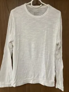 無印良品/ムラ糸天竺編みクルーネック長袖Tシャツ