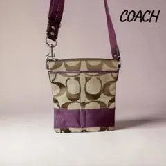 『訳あり』COACH コーチ シグネチャー ショルダーバッグ ポシェット斜め掛けのサムネイル