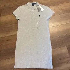 【新品未使用】Polo Ralph Lauren グレー ポロワンピース XS