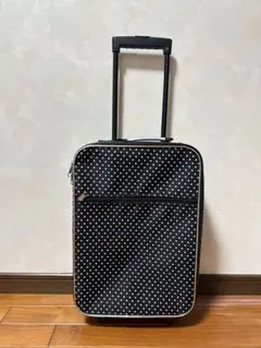 ドット柄 ソフトキャリーケース スーツケース ブラック キャリーバッグのサムネイル