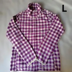 UNIQLO　フリース フルジップ ジャケット Lサイズ Purple