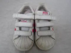 アディダス スーパースター　ベルクロ　白/ピンク　14.5㎝　ok2211B