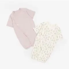 プティマイン 一枚で着られる 新生児 ドレスオール カバーオール 2wayオール