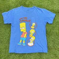 THE SIMPSONS キャラクターTシャツ ブルー メンズM相当