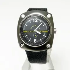 DIESEL ディーゼル メンズ 腕時計 ブラック イエロー ビッグケース