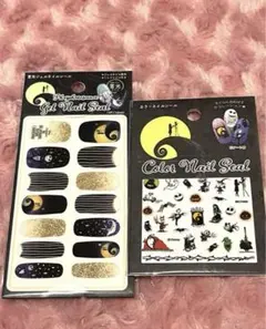 未使用　ナイトメアービフォアクリスマス　ネイルシール　2種　蓄光ジェルネイル　③