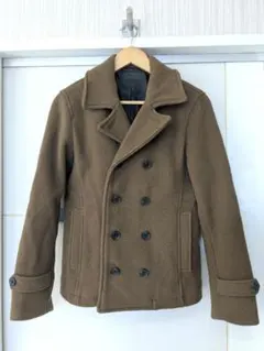 HARE メルトンピーコート　襟　メンズ　キャメル　S　ハレ