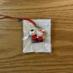 【値下げ品】ケンミン坊や キティ ストラップ 根付 激レア プレミア 非売品