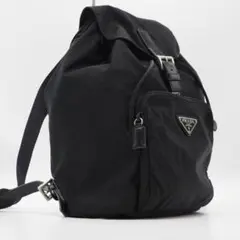 PRADA プラダ リュック バックパック ナイロン 黒 三角ロゴ 金具
