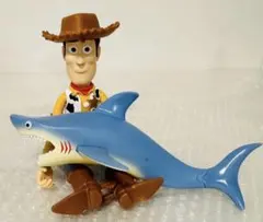 トイストーリー ウッディ & シャーキー フィギュア TOYSTORY シャーク