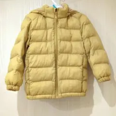 ユニクロ　イエロー フード パフテックウォッシャブルフルジップパーカー　ジャンバ