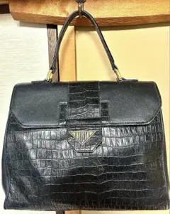 ミ*️様 ヴィンテージ FENDI ハンドバッグ ブラック クロコのサムネイル