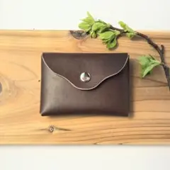 カードケース　本革　ハンドメイド　コンパクトサイズ