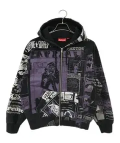 supreme Collage Zip Up Hooded Sweatshirt
