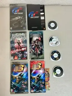 PSP ソフト まとめ売り 4個 アンデッドナイツ グランツーリスモ モンハン等
