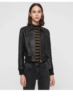 Allsaints レザーブルゾン　新品タグ付きのサムネイル