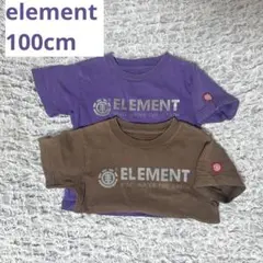 ELEMENT Tシャツ 2色セット (ブラウン・パープル)