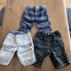 丸高衣料 NAVY 男の子 春夏 ハーフパンツ 120cm 3点セット