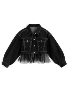 GRL デニムジャケット アウター チュール クロップド ショート 人気 完売品