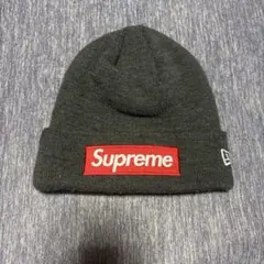 Supreme ニット帽 ビーニー ブラック - メルカリ