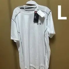 Under Armour クール機能付きTシャツ Lサイズ ホワイト　ヒートギア