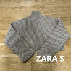 ザラ　クロップドニット　s