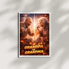 【3枚で1400円】☆GRANDPA vs GRANDMA 映画ポスター A4