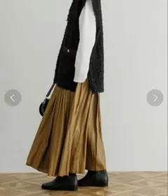 URBAN RESEARCH ブラウン プリーツスカート フリーサイズ