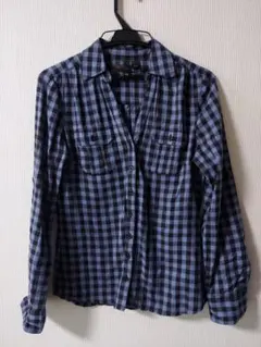 H&M☆ギンガムチェック柄長袖シャツ